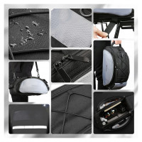 Wozinsky Bike Pannier Bag with Shoulder Strap 13L Black (WBB1BK)