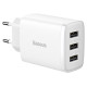 Baseus [RETURNED ITEM] Baseus Compact charger 3x USB 17W white (CCXJ020102)