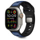 Tech-Protect IconBand Line Strap for Apple Watch 44 / 45 / 46 / 49 mm - Black and Navy Blue