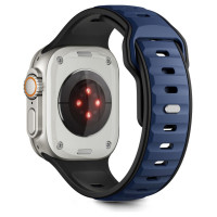 Tech-Protect IconBand Line Strap for Apple Watch 44 / 45 / 46 / 49 mm - Black and Navy Blue