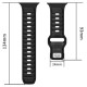 Tech-Protect IconBand Line Strap for Apple Watch 44 / 45 / 46 / 49 mm - Black and Navy Blue