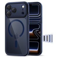 Tech-Protect Magpeak Magsafe CC Case for iPhone 17 Pro Max - Clear Navy Blue