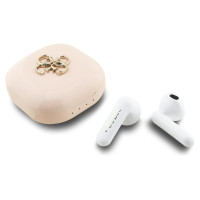 Guess 4G Metal Logo TWS Wireless Headphones - Pink