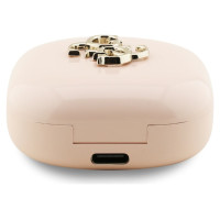 Guess 4G Metal Logo TWS Wireless Headphones - Pink