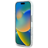 Karl Lagerfeld IML Metal Karl&Choupette Head MagSafe Case for iPhone 16 Plus - White