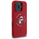 Karl Lagerfeld Etui Karl Lagerfeld Silicone Karl&Choupette Heads Ring MagSafe na iPhone 16 Pro Max - czerwone