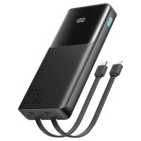 Joyroom JR-PBF19 22.5W 10000mAh Powerbank with Two Built-in Cables - Black