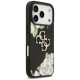Guess Grained Roses & Big 4G Logo iPhone 17 Pro Case - Black