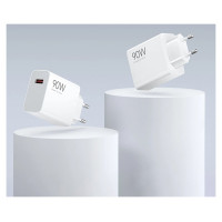 Xiaomi HyperCharge Combo 90W 6.1A USB-A Wall Charger with USB-C Cable - White