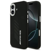 Mercedes AMG Silicone Oversize Rhombs MagSafe Case for iPhone 17 - Black