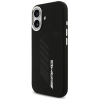 Mercedes AMG Silicone Oversize Rhombs MagSafe Case for iPhone 17 - Black