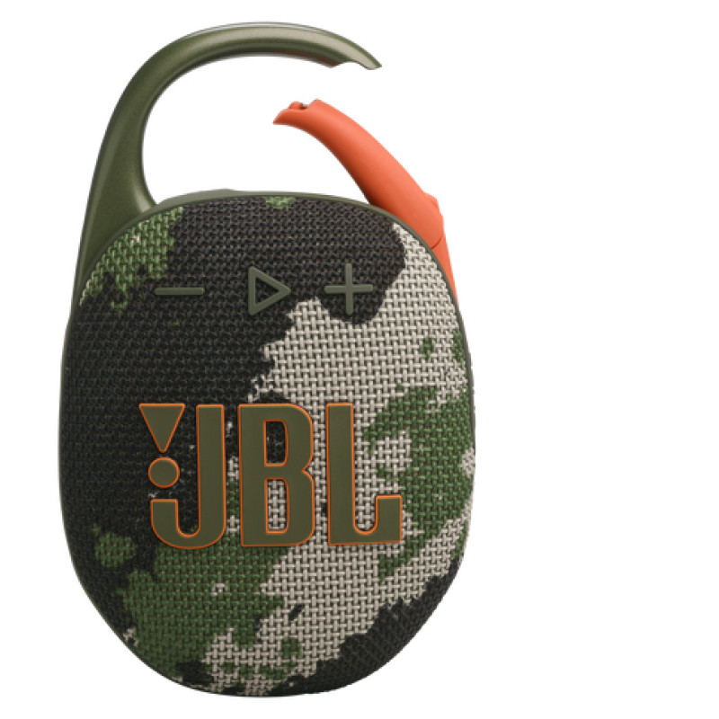 JBL ūdensizturīga portatīvā skanda ar karabīni, kamuflāža - JBLCLIP5SQUAD