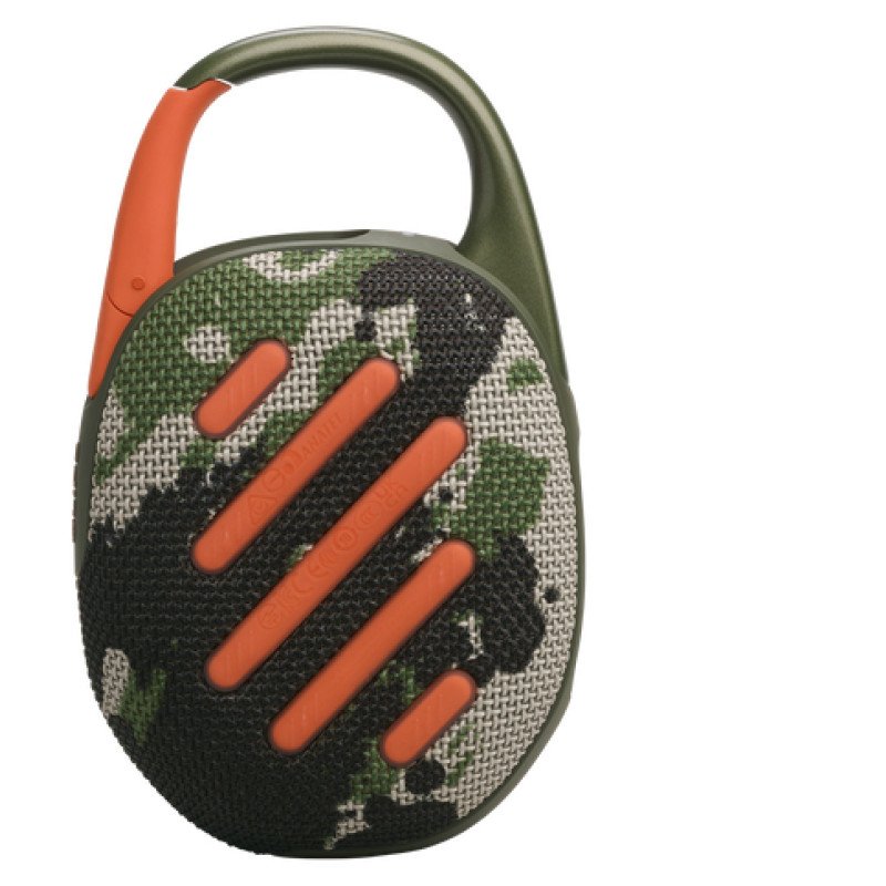 JBL ūdensizturīga portatīvā skanda ar karabīni, kamuflāža - JBLCLIP5SQUAD