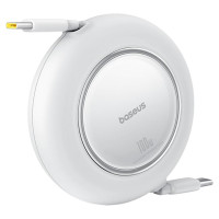Baseus Free2Pull Mini 100W Retractable USB-C Cable - USB-C 2m - White