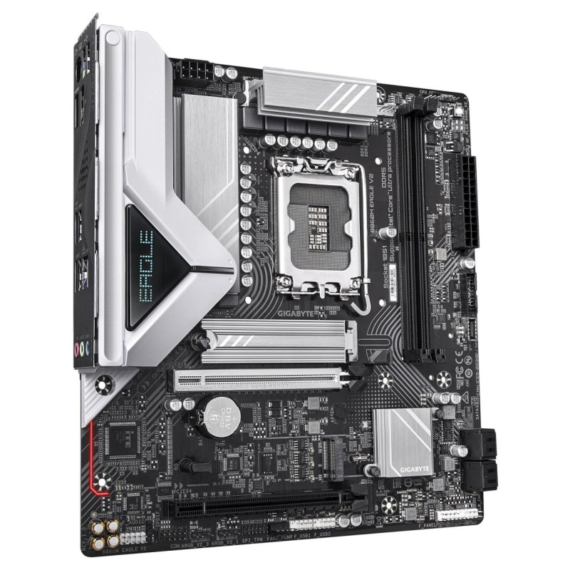 Gigabyte Mainboard|GIGABYTE|Intel B860 Express|LGA1851|Micro-ATX|Memory DDR5|Memory slots 2|B860MEAGLEV2