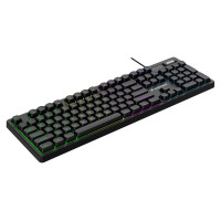 Wozinsky WKG-200 rainbow membrane gaming keyboard with scroll wheel - black