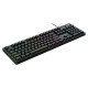 Wozinsky WKG-200 rainbow membrane gaming keyboard with scroll wheel - black