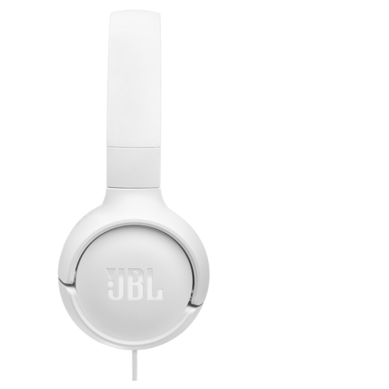 JBL Tune on-ear austiņas ar USB, baltas - JBLT520CWHT
