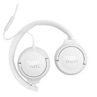 JBL Tune on-ear austiņas ar USB, baltas - JBLT520CWHT