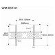 Gembird TV SET ACC WALL MOUNT 32-65"/WM-65T-PRO-01 GEMBIRD