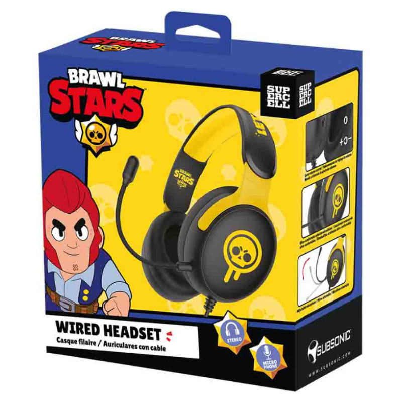 Subsonic Gaming Headset Brawl Stars Drippy Skull