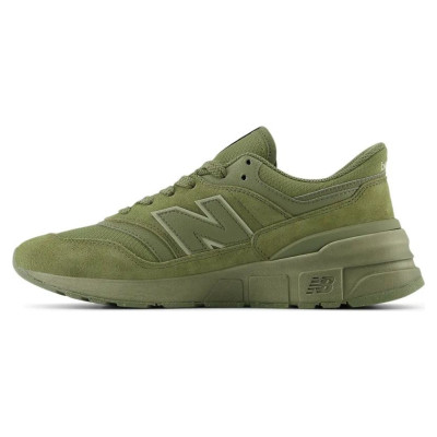 New Balance 997 Men's Suede Sneakers, Green (U997RMF) (40.5)