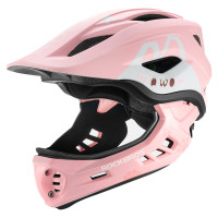 Rockbros TT-32001 Rabbit Children's Bike Helmet with Detachable Chin Size S (48-52) - Pink
