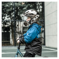 Rockbros TS-61 10110061005 Children's Bike Helmet with Detachable Chin Size S (48-54) - Gray