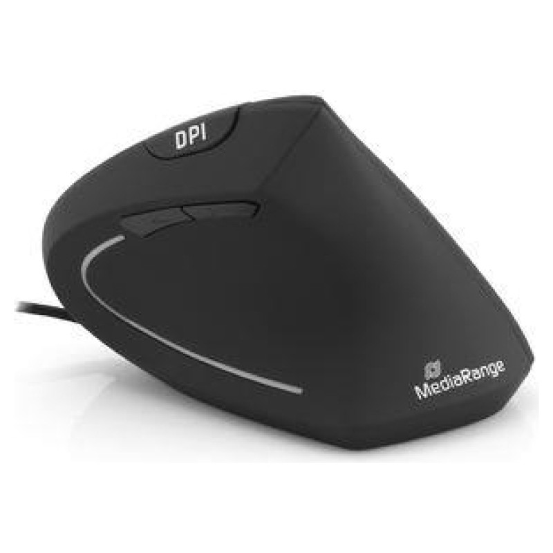 Mediarange MOUSE USB OPTICAL 6-BUTTON/RIGHT BLACK MROS230 MEDIARANGE