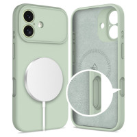 Tech-Protect Silicone MagSafe Case for iPhone 17 - Green