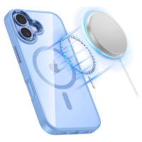 Tech-Protect MagMat MagSafe Case for iPhone 17 - Transparent Blue