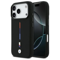 BMW M Silicon Tricolor Line MagSafe Case for iPhone 17 Pro - Black