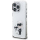 Karl Lagerfeld IML Aquarelle Karl & Choupette & Logo iPhone 16 Pro Case - White