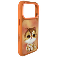 Nimmy Big Eyed Pet 2.0 Cat case for iPhone 17 Pro Max - orange