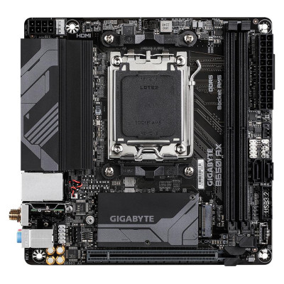 Gigabyte Mainboard|GIGABYTE|AMD B650|Socket AM5|mini ITX|RAM DDR5-SDRAM|2xSlots|Wi-Fi Yes|Bluetooth Yes|1xNumber of M.2 (M) slots|B650IAX1.2