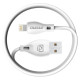 Dudao USB / Lightning cable 2.4A 1m white (L4L 1m white)