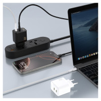 Dudao A28PEU PD 45W GaN 2xUSB Wall Charger - Black