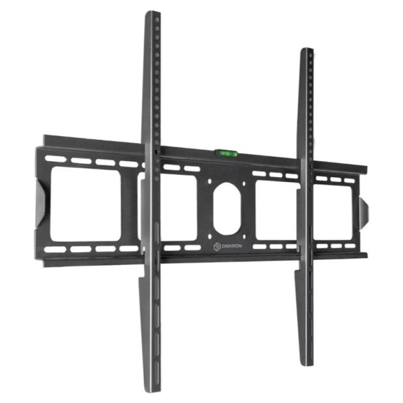 Onkron Fixed TV Wall Mount for 55 to 100-inch Flat Panel TVs Digital Panels 75 kg, Black