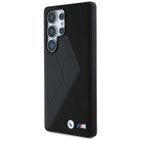 BMW Leather Oversized Stripes MagSafe case for Samsung Galaxy S25 Ultra - black