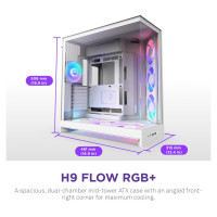 Nzxt Case|NZXT|ATX/micro ATX/Mini-ITX/EATX|White|Midi Tower|PC|CM-H92FW-R1