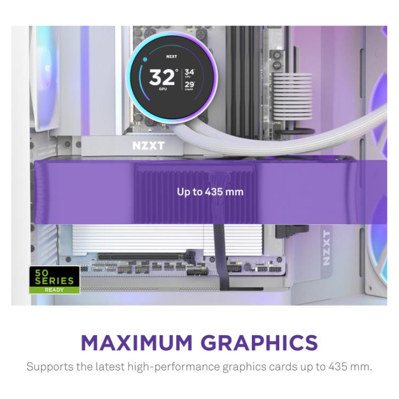 Nzxt Case|NZXT|ATX/micro ATX/Mini-ITX/EATX|White|Midi Tower|PC|CM-H92FW-R1