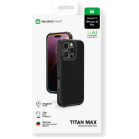 Amazingthing Titan Max Case with 600D Aramid Fibers for iPhone 16 Pro - Black