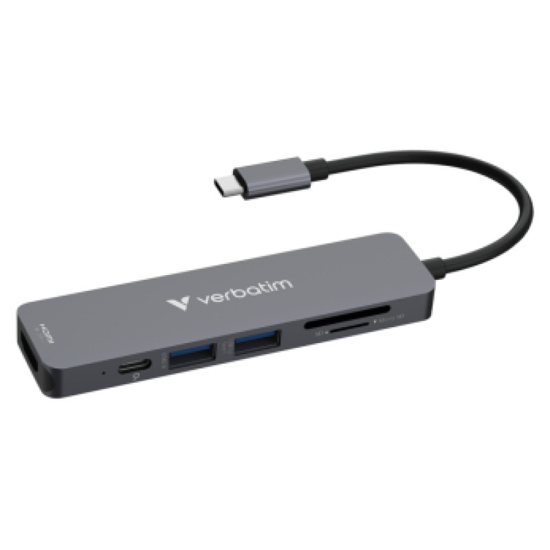 Verbatim Dokstacija Verbatim USB-C Essentials Multiport Hub 6 Port