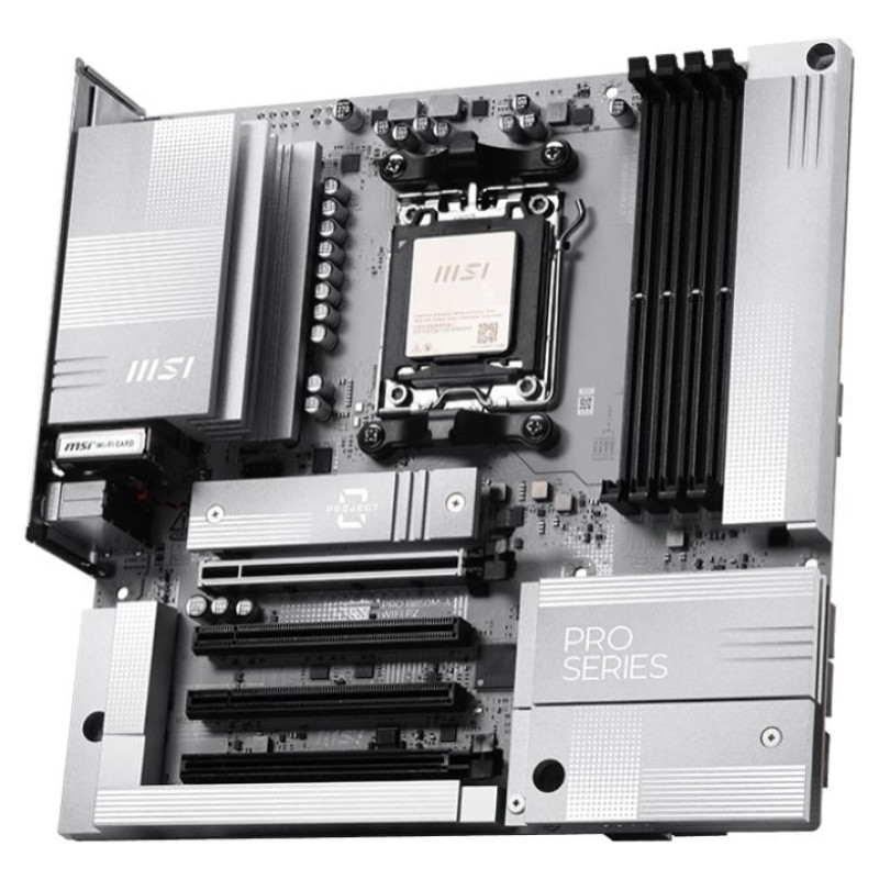MSI Mainboard|MSI|AMD B850|Socket AM5|micro ATX|RAM DDR5-SDRAM|4xSlots|Wi-Fi Yes|Bluetooth Yes|1xPCI Express x4 slots|1xPCI Express x16 slots|2xNumber of M.2 (M) slots|PROB850M-AWIFIPZ