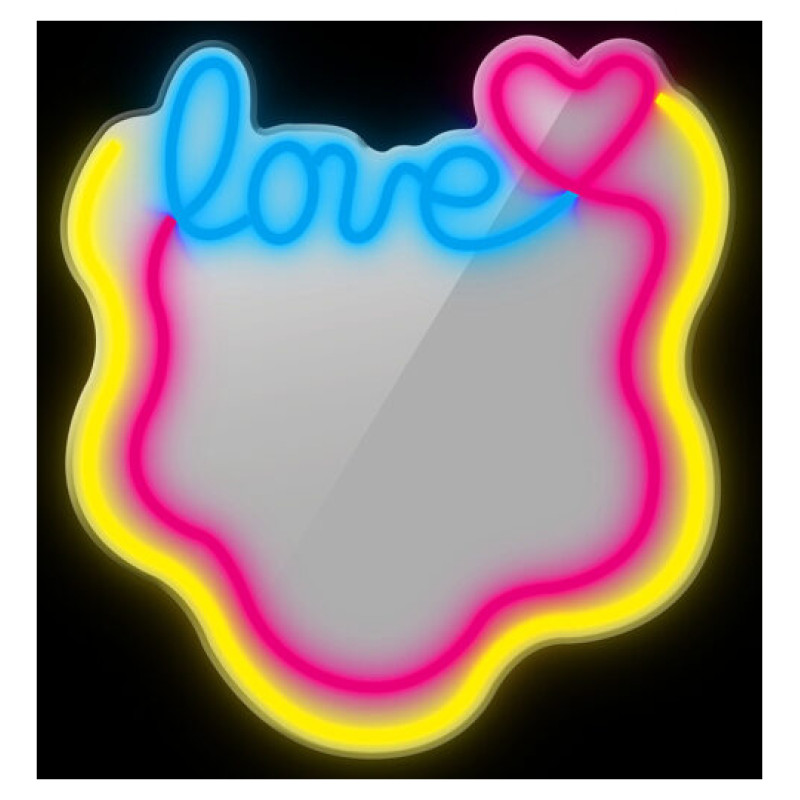 Manta MASNL131MT  Style Neon Lights LOVE LED Neon Mirror
