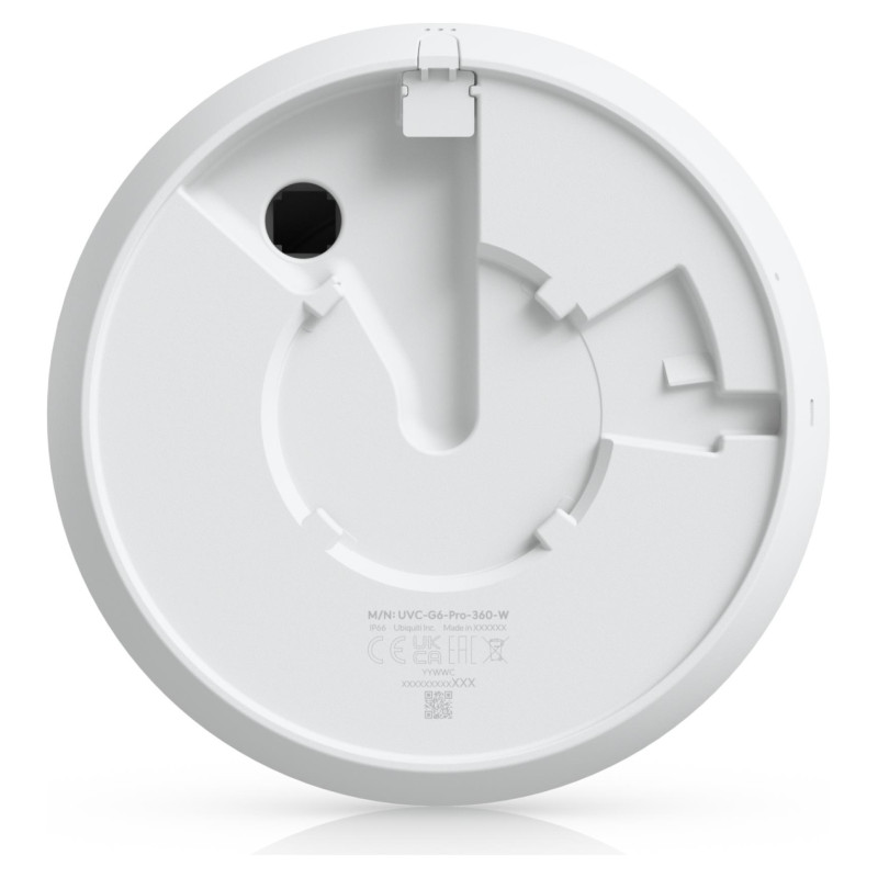 Ubiquiti UVC-G6-Pro-360-W All-weather, vandal-resistant 12MP PoE camera with panoramic 360 grade coverage, digital pan-tilt-zoom functionality, and smart IR functionality