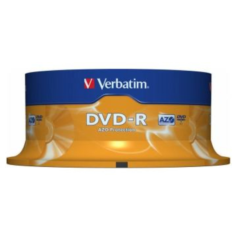Verbatim Matricas DVD-R AZO Verbatim 4.7GB 16x 25 pack Spindle