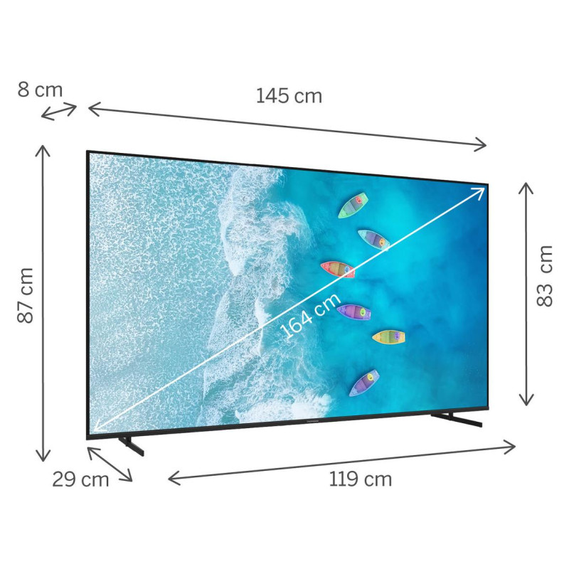 Thomson TV Set|THOMSON|65 "|4K Ultra HD|3840 x 2160 pixels|Flat|16:9|LED|65UG4S15