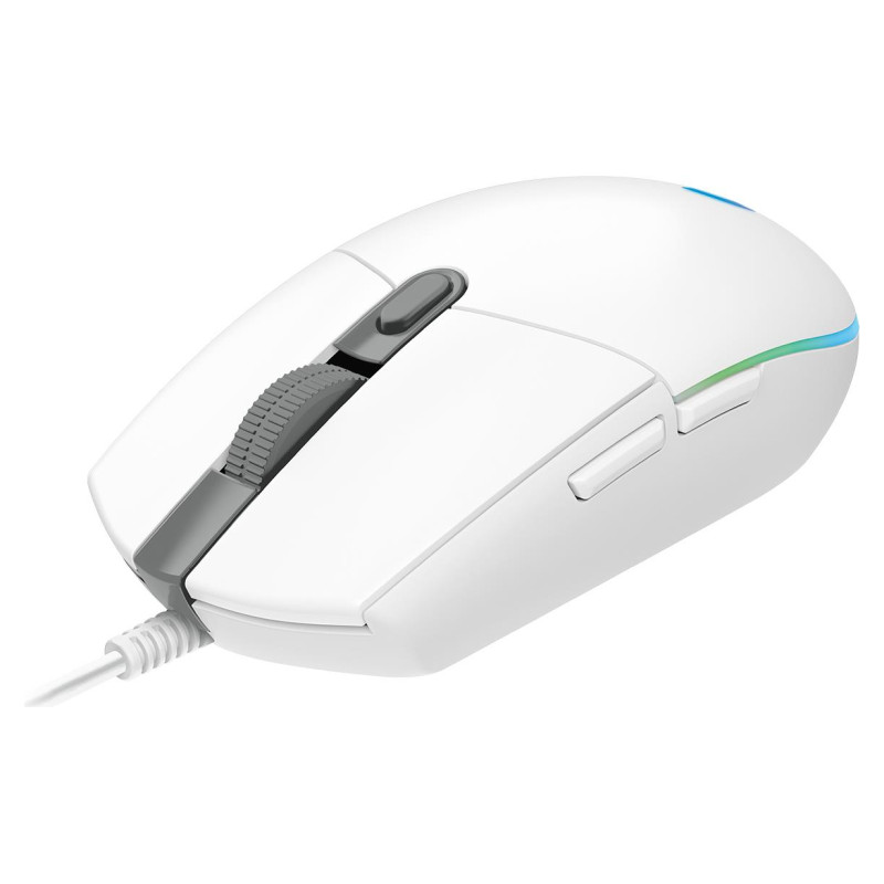 Logitech G102 LIGHTSYNC Corded Gaming Mouse - WHITE - USB - EER