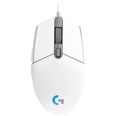 Logitech G102 LIGHTSYNC Corded Gaming Mouse - WHITE - USB - EER